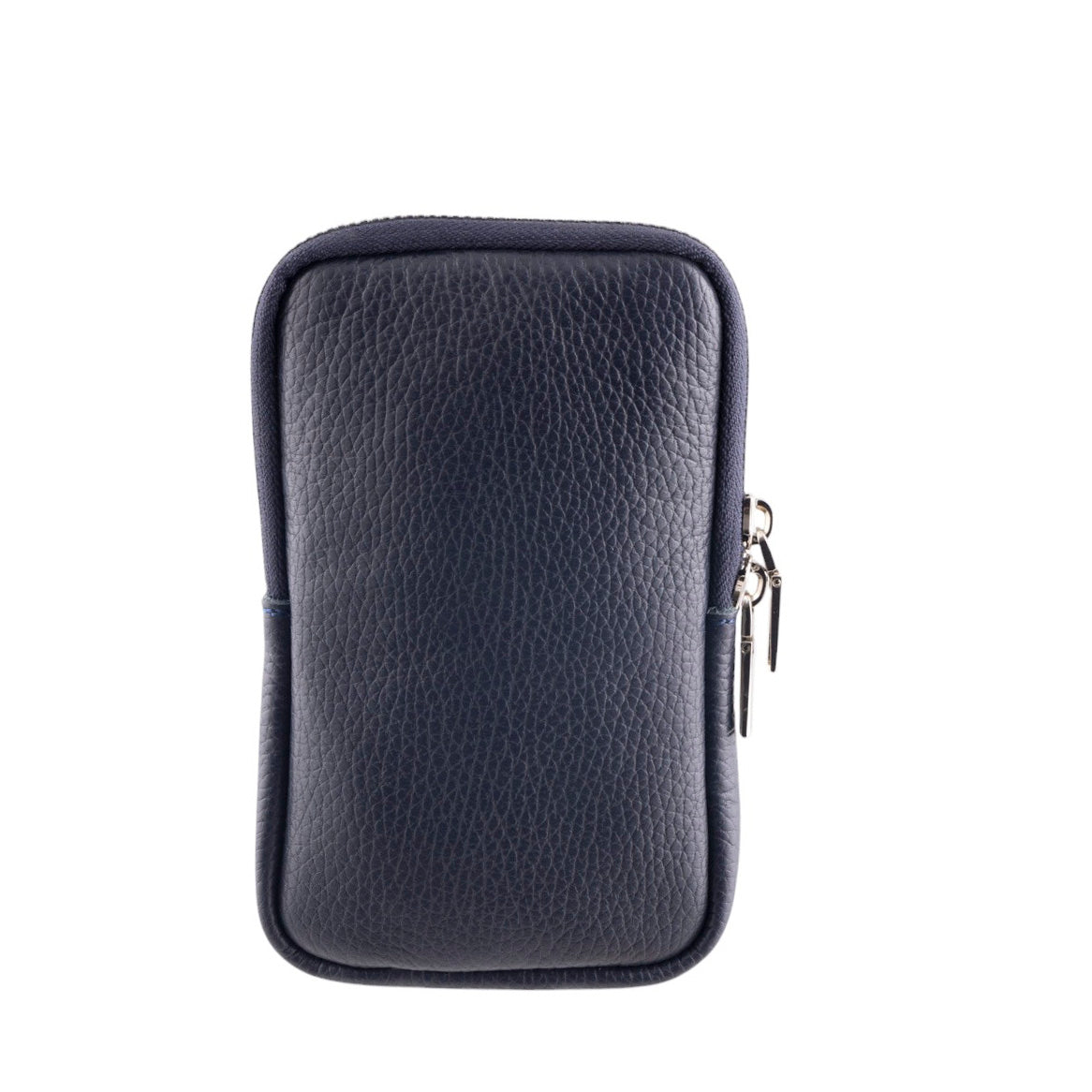 Borsa portacellulare donna in vera pelle con tracolla regolabile e chiusura zip
