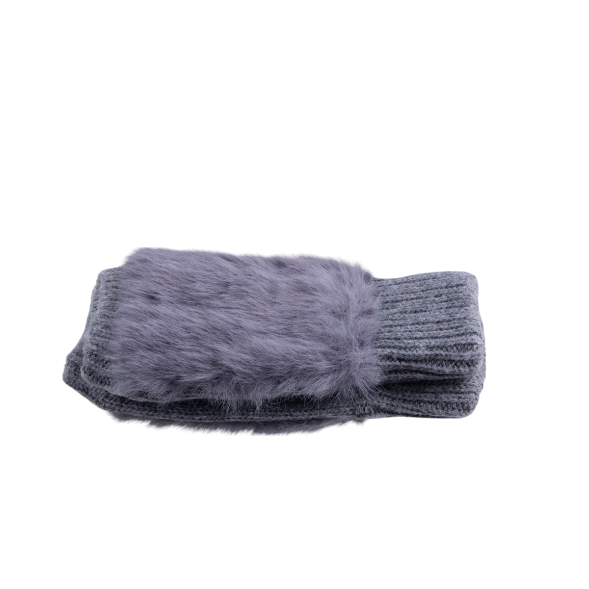 Mezzo guanto con ecopelliccia maglia elasticizzata con inserto soffice