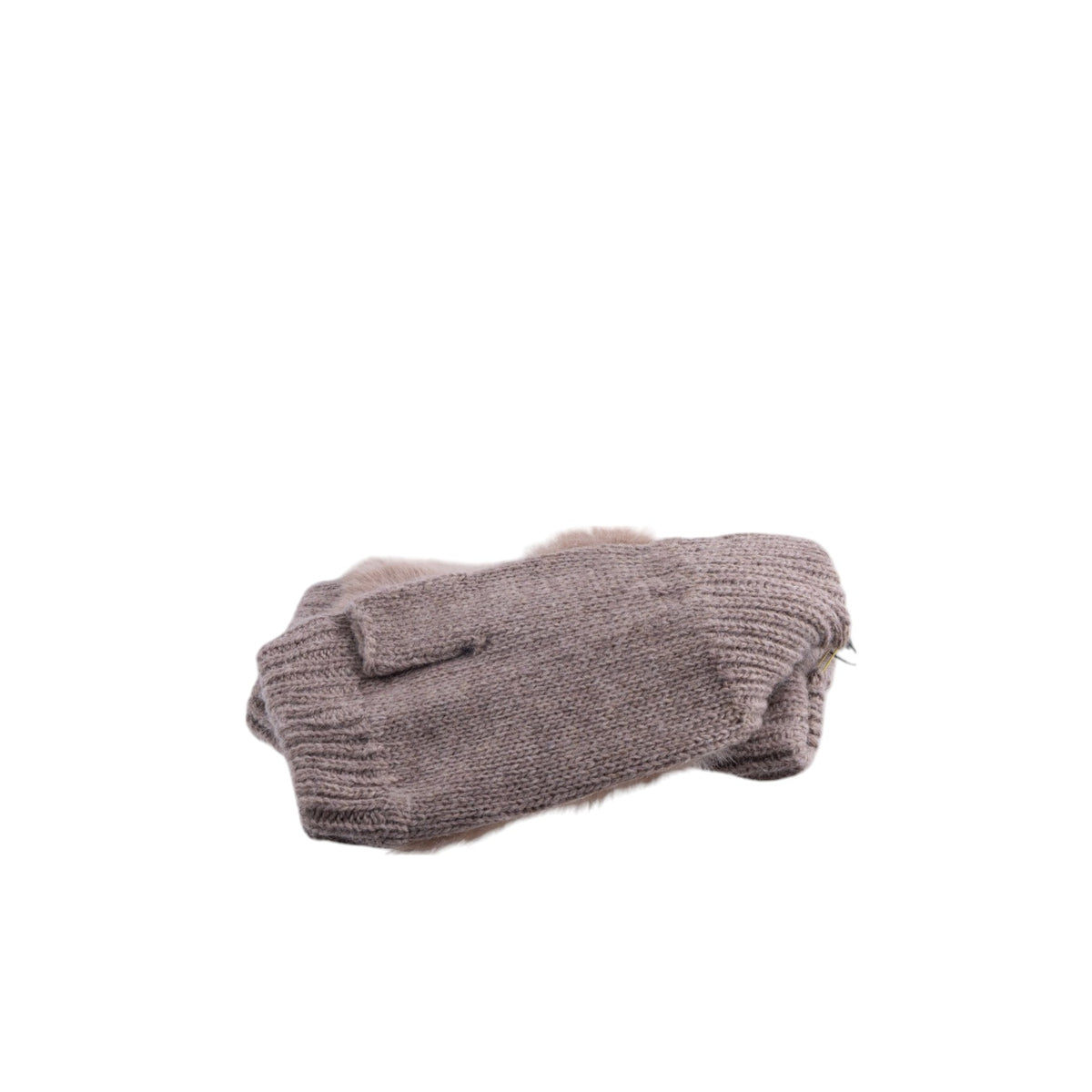 Mezzo guanto con ecopelliccia maglia elasticizzata con inserto soffice