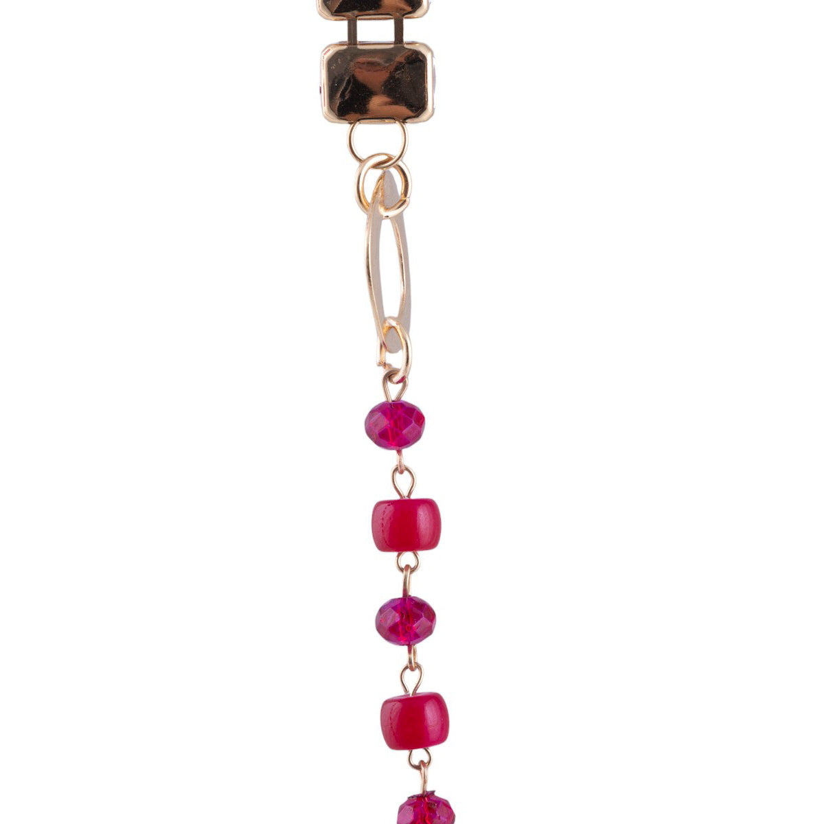 Collana fucsia e oro Made in Italy