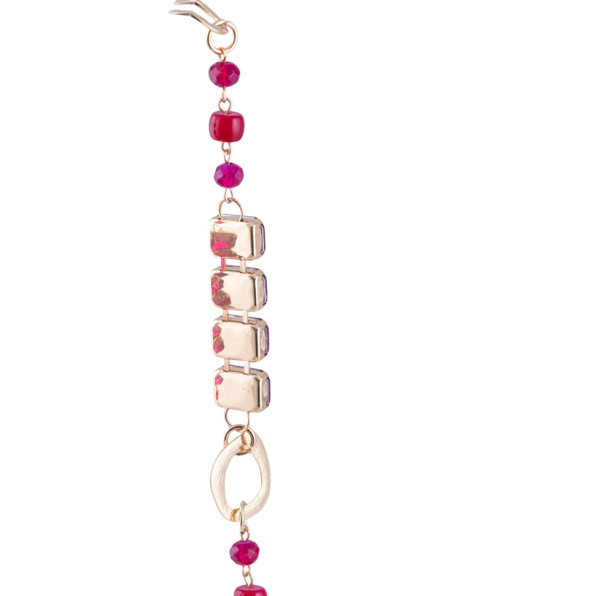 Collana fucsia e oro Made in Italy