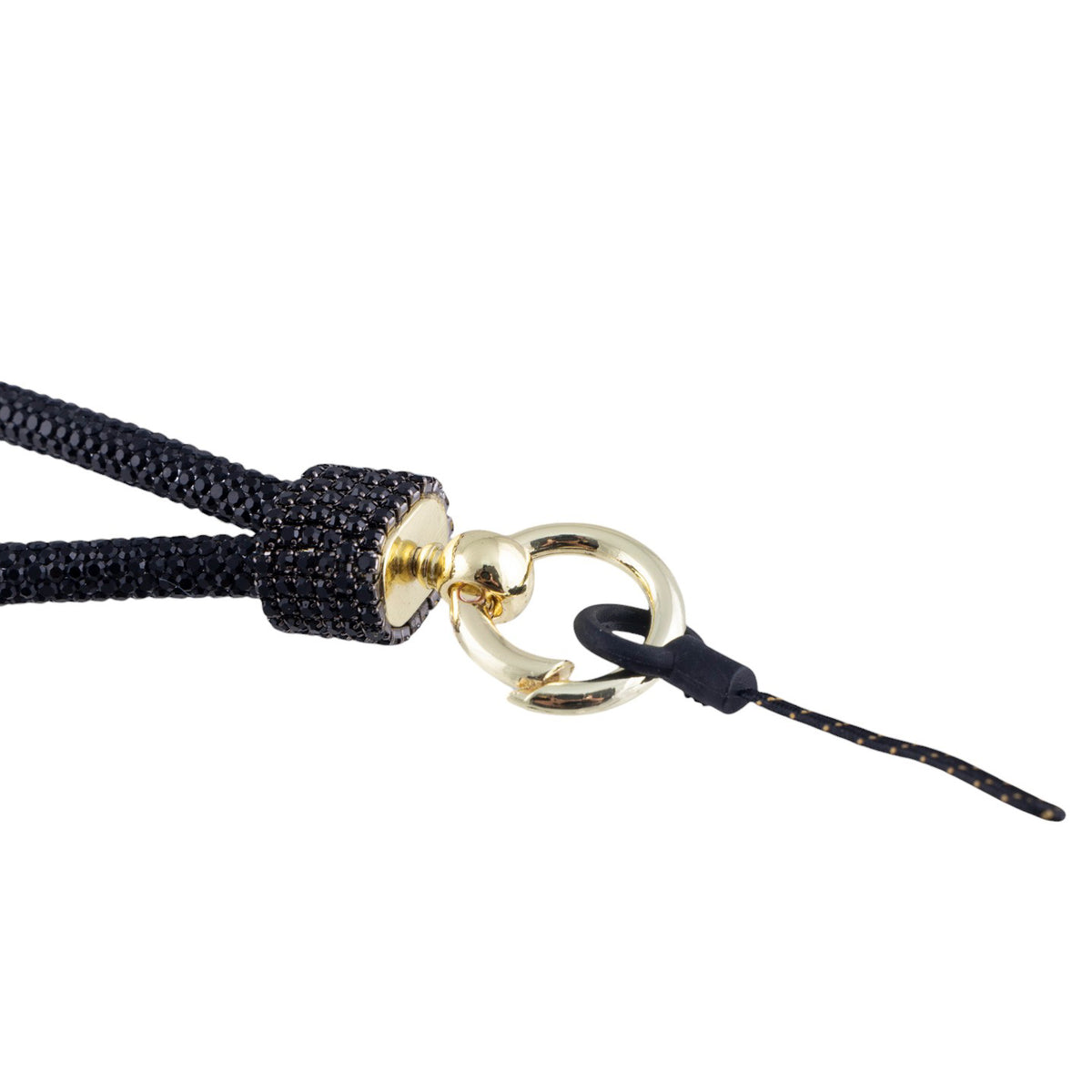 Bracciale da polso portacellulare con cinturino flessibile rivestito in strass