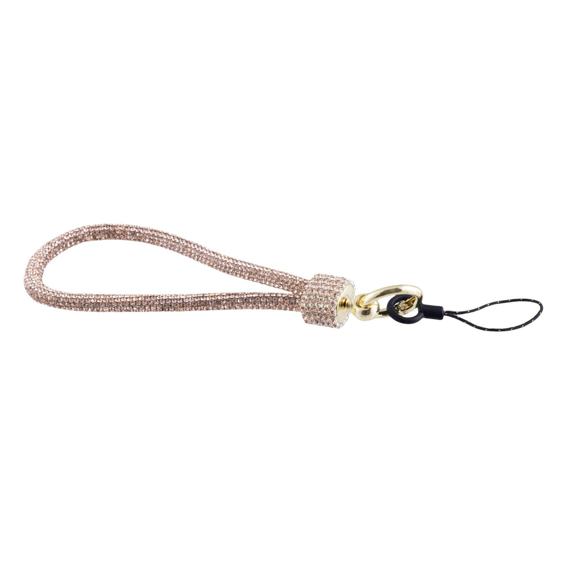 Bracciale da polso portacellulare con cinturino flessibile rivestito in strass