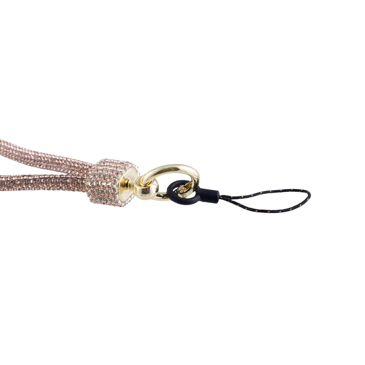 Bracciale da polso portacellulare con cinturino flessibile rivestito in strass