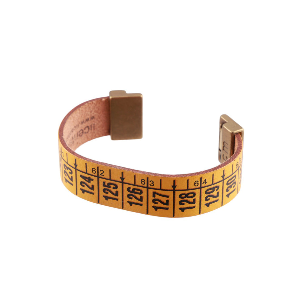 Bracciale Cm in vera pelle con chiusura magnetica in ottone satinato