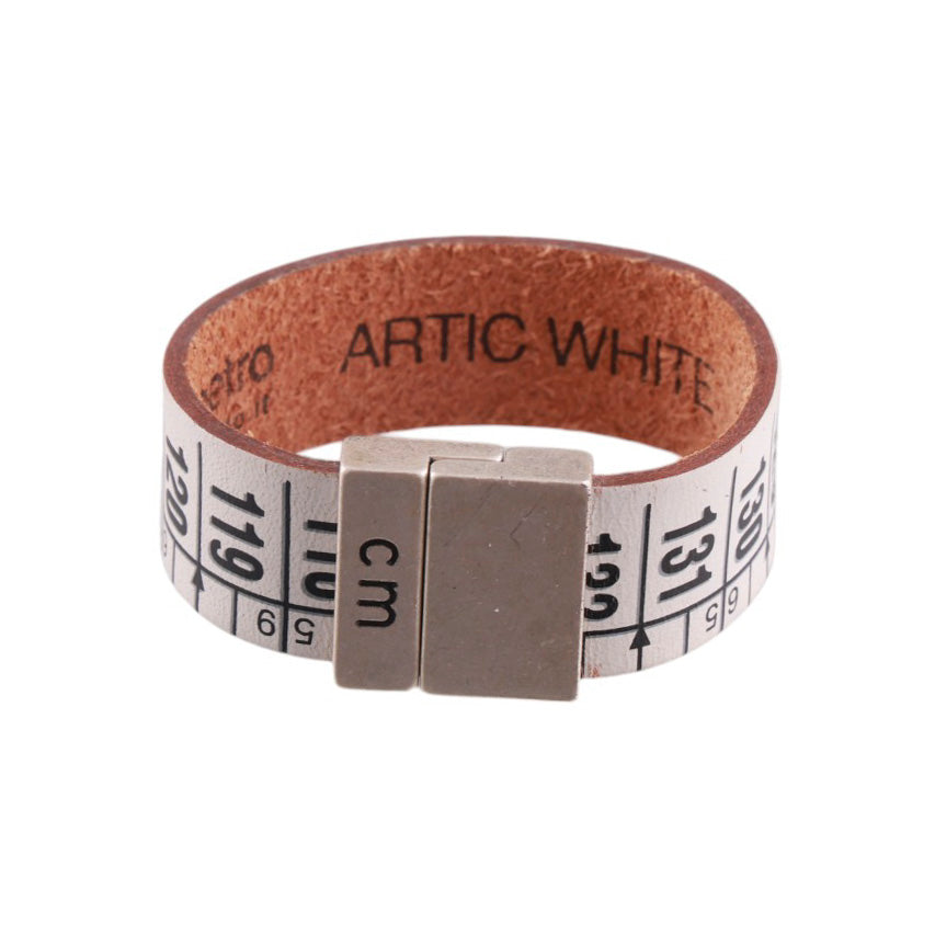 Bracciale Cm in vera pelle con chiusura magnetica in ottone satinato