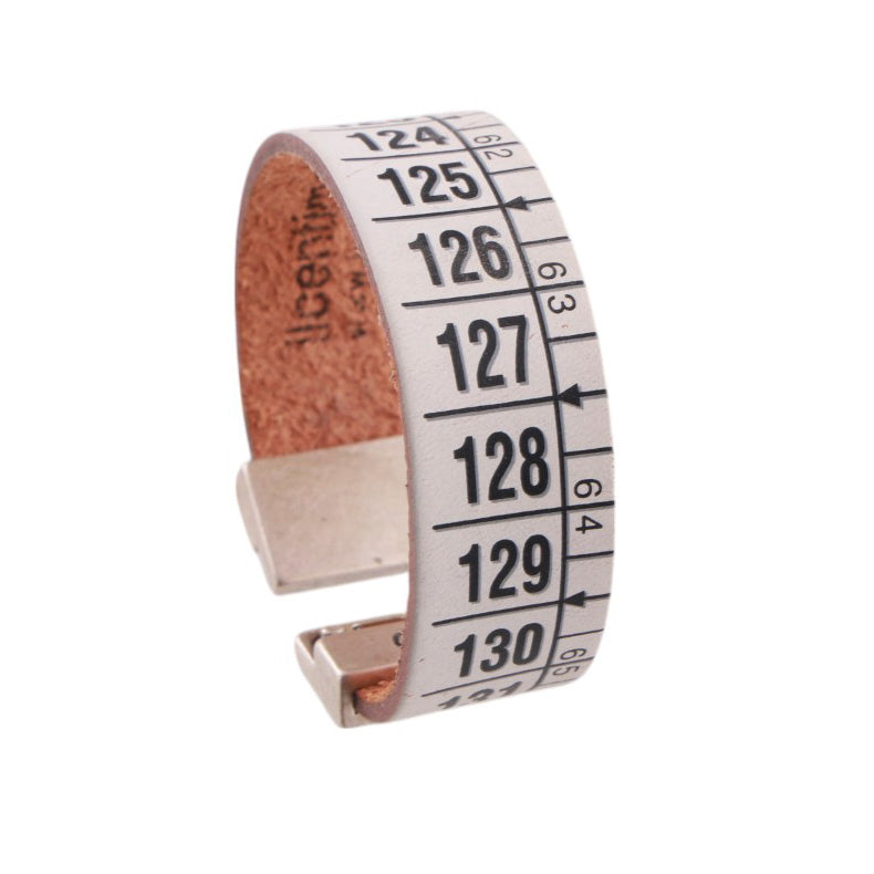 Bracciale Cm in vera pelle con chiusura magnetica in ottone satinato
