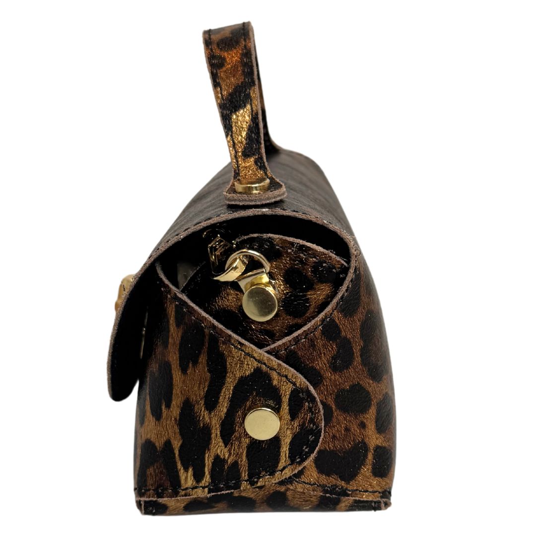 Borsa in pelle laminata