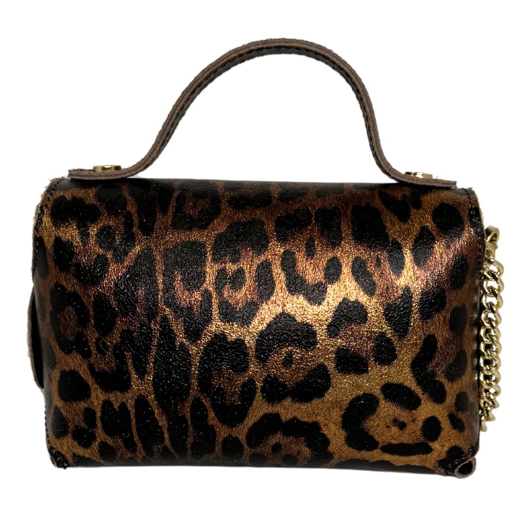 Borsa in pelle laminata