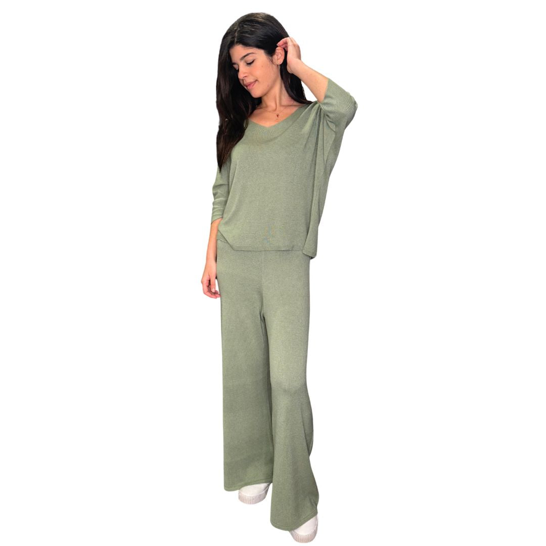 Pantalone donna morbido misto modal