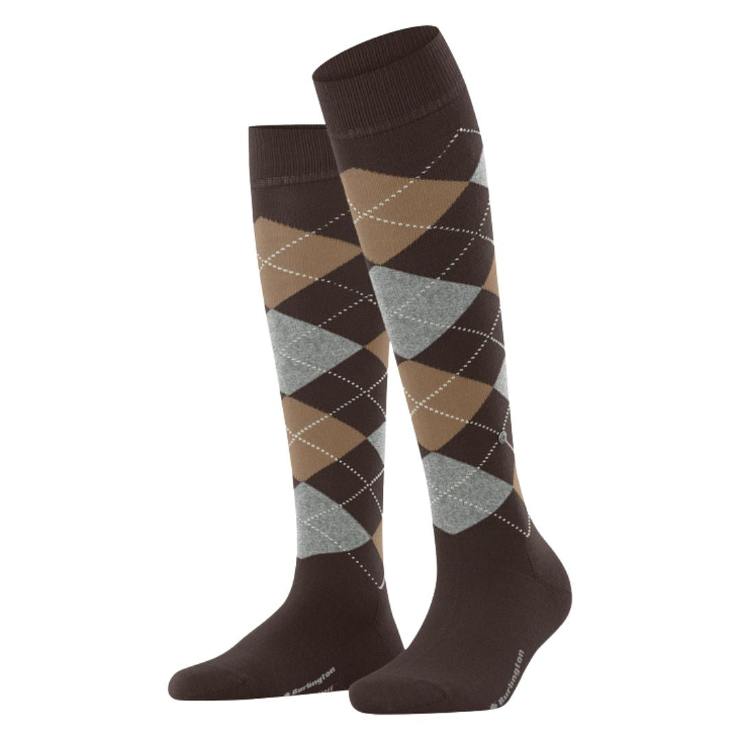 Calzini donna lunghi Marylebone rombi Burlington