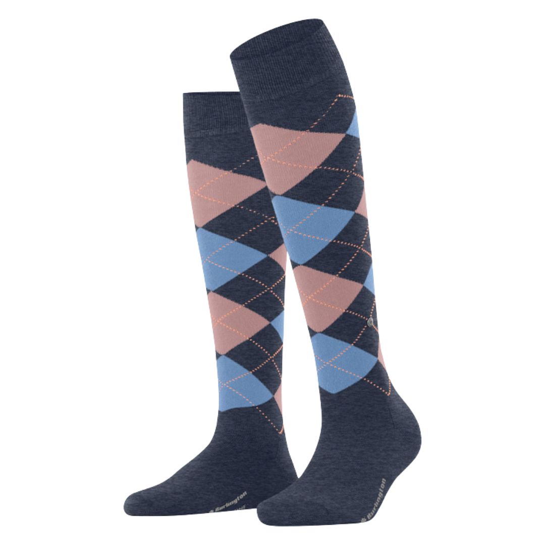 Calzini donna lunghi Marylebone rombi Burlington