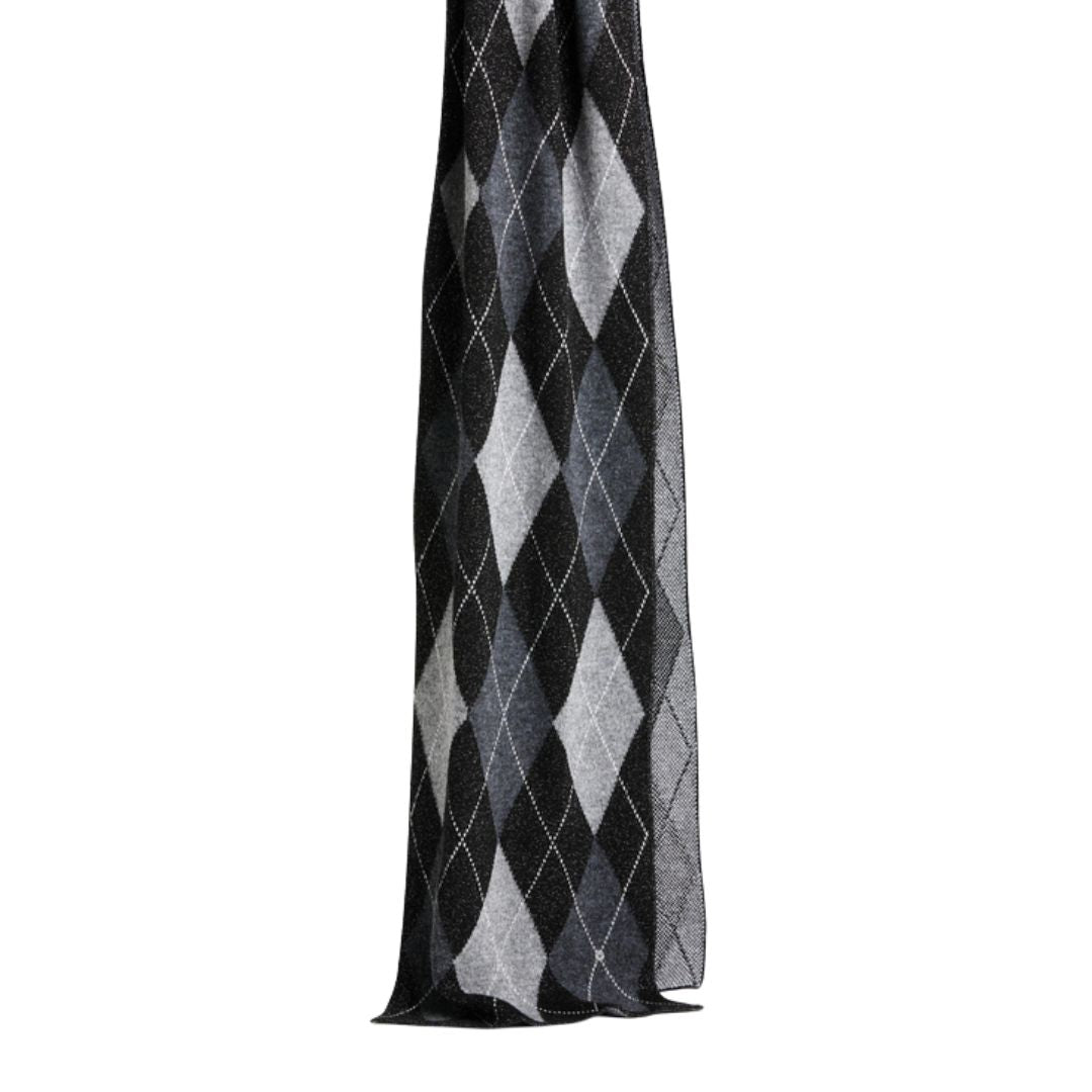 Sciarpa donna Brit Chic a rombi laminata misto lana Burlington