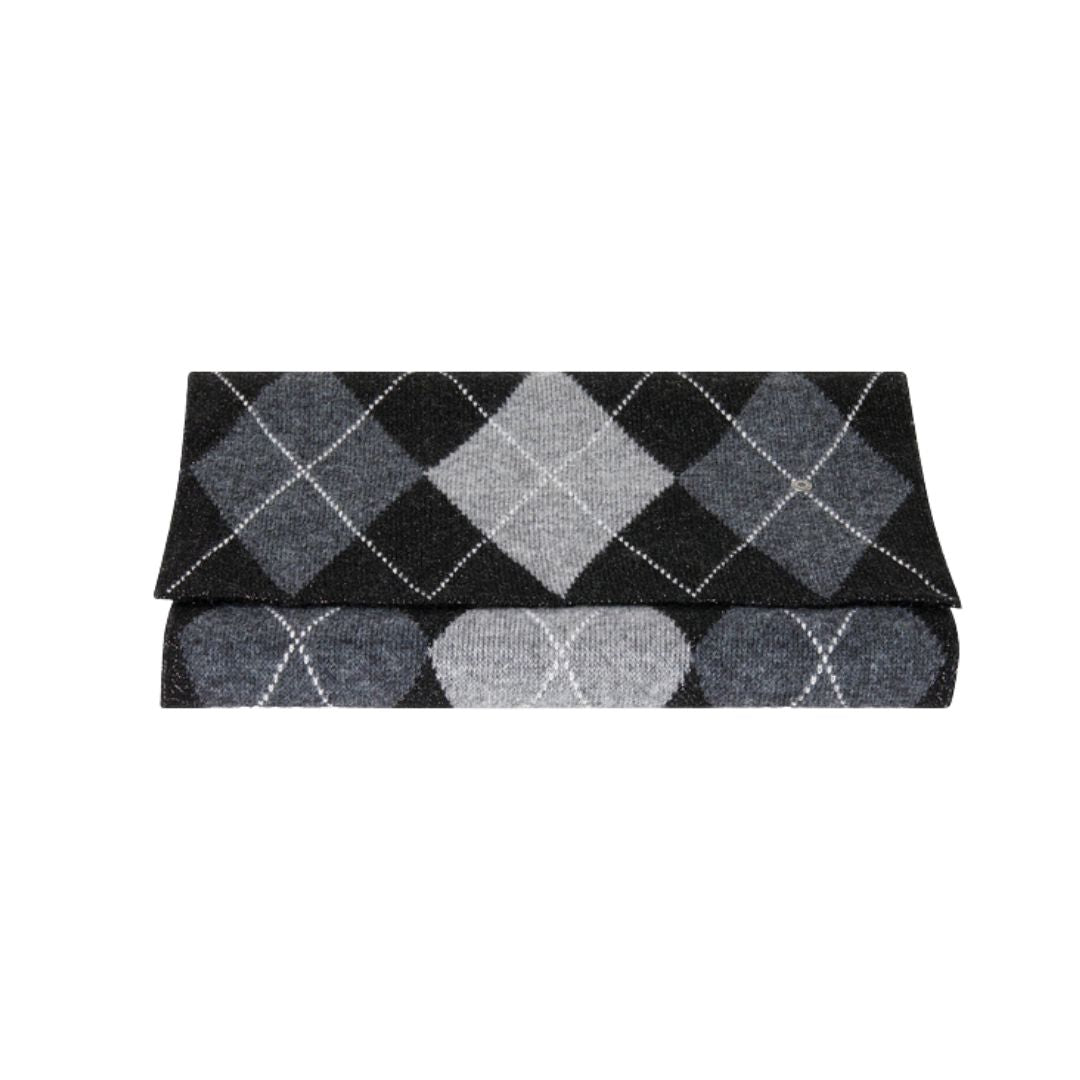 Sciarpa donna Brit Chic a rombi laminata misto lana Burlington