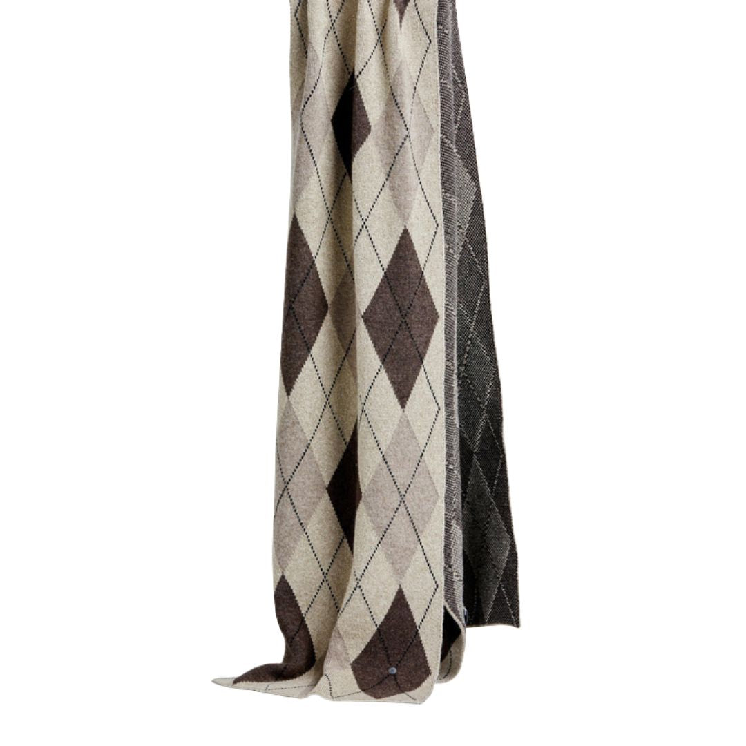 Sciarpa donna Brit Chic a rombi laminata misto lana Burlington