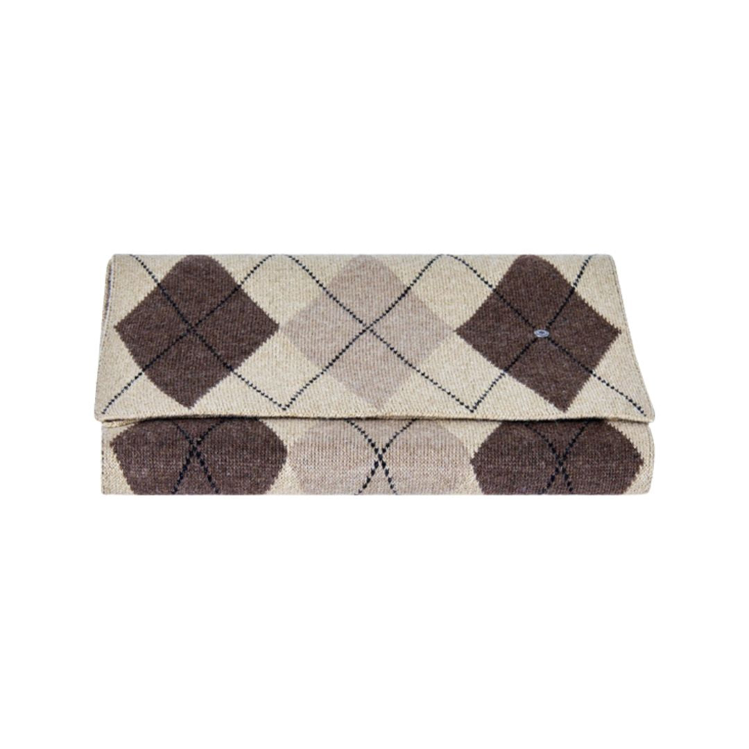 Sciarpa donna Brit Chic a rombi laminata misto lana Burlington