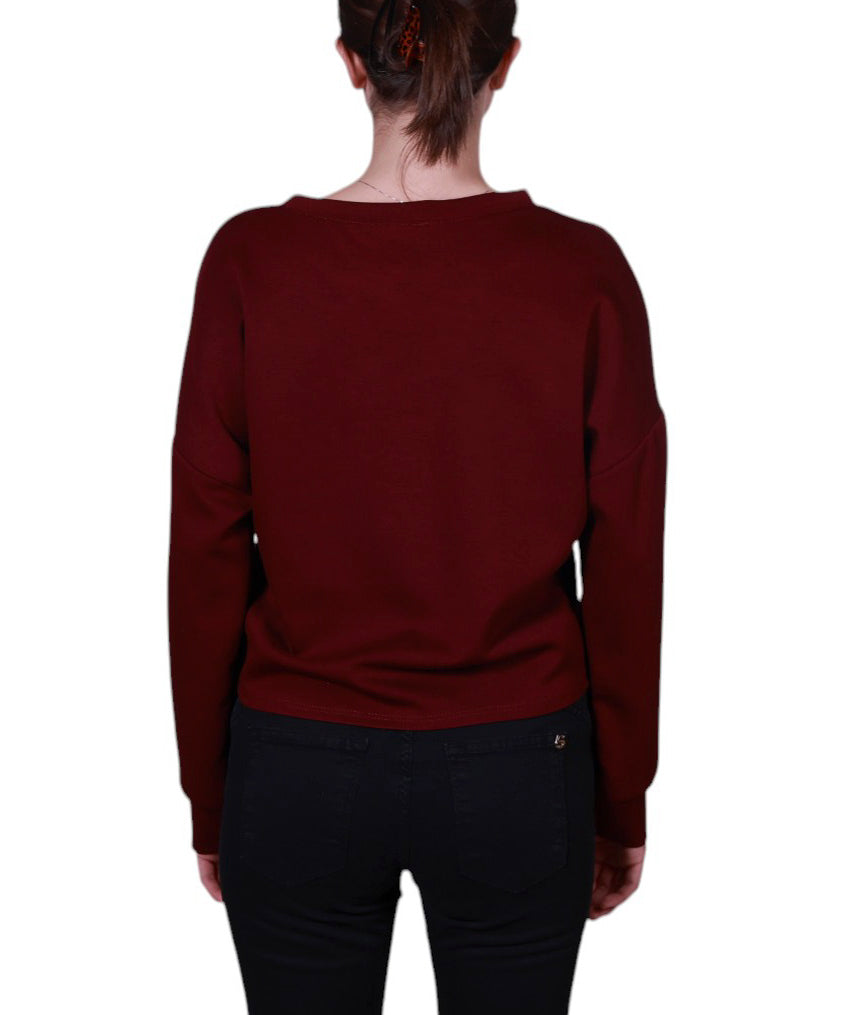 Maglia donna girocollo stampa animalier