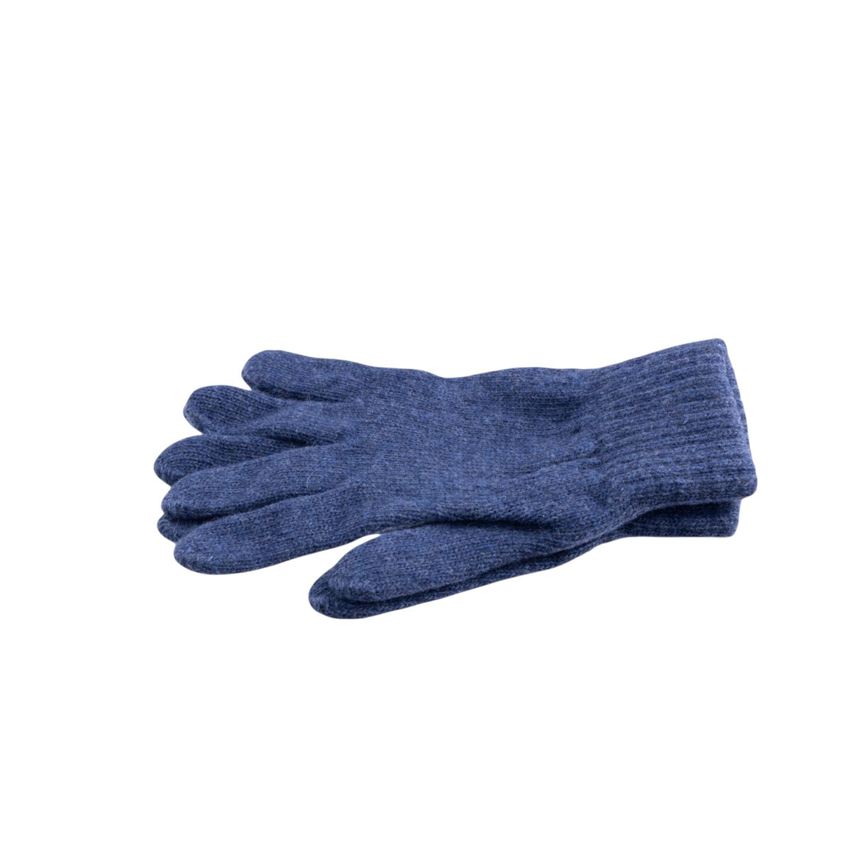 Guanti donna lana e cashmere maglia fine a costine con polsino elasticizzato