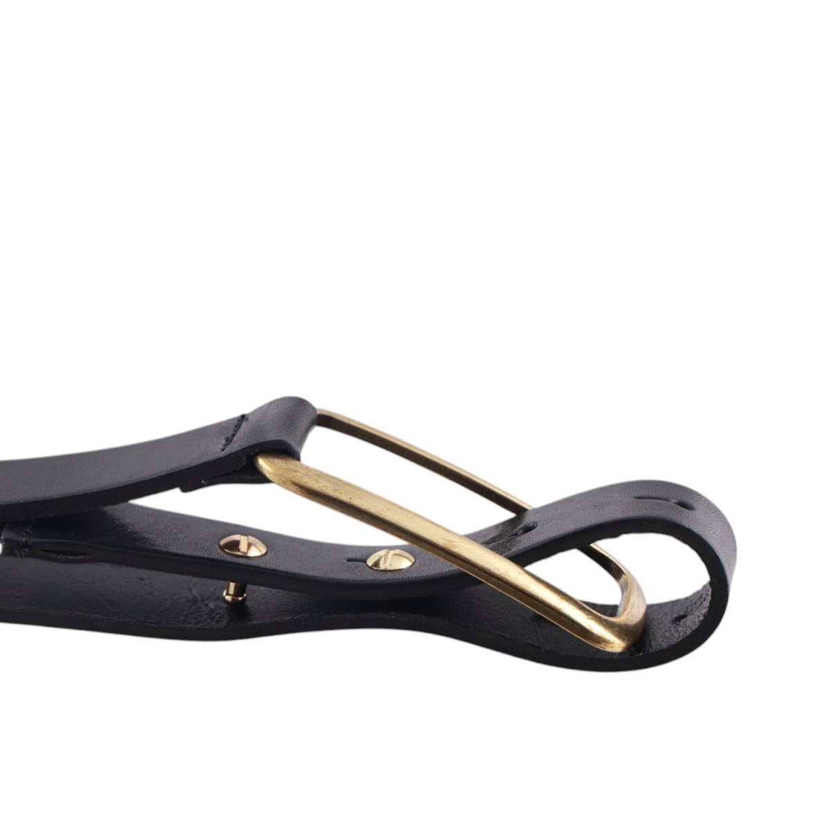 Cintura donna in pelle ed elastam con fibbia ovale metallica e finitura lucida
